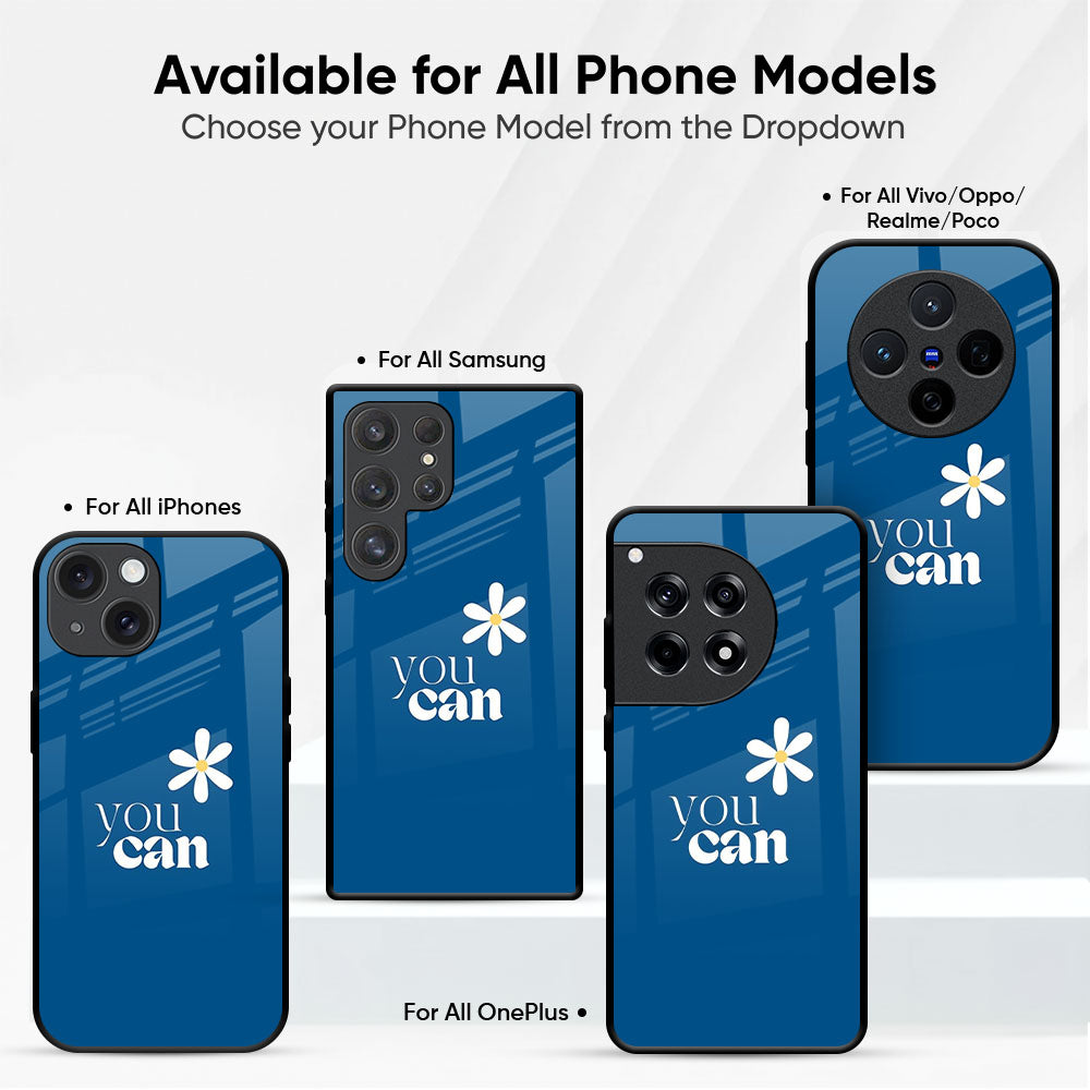 You Can Daisy Glass Case