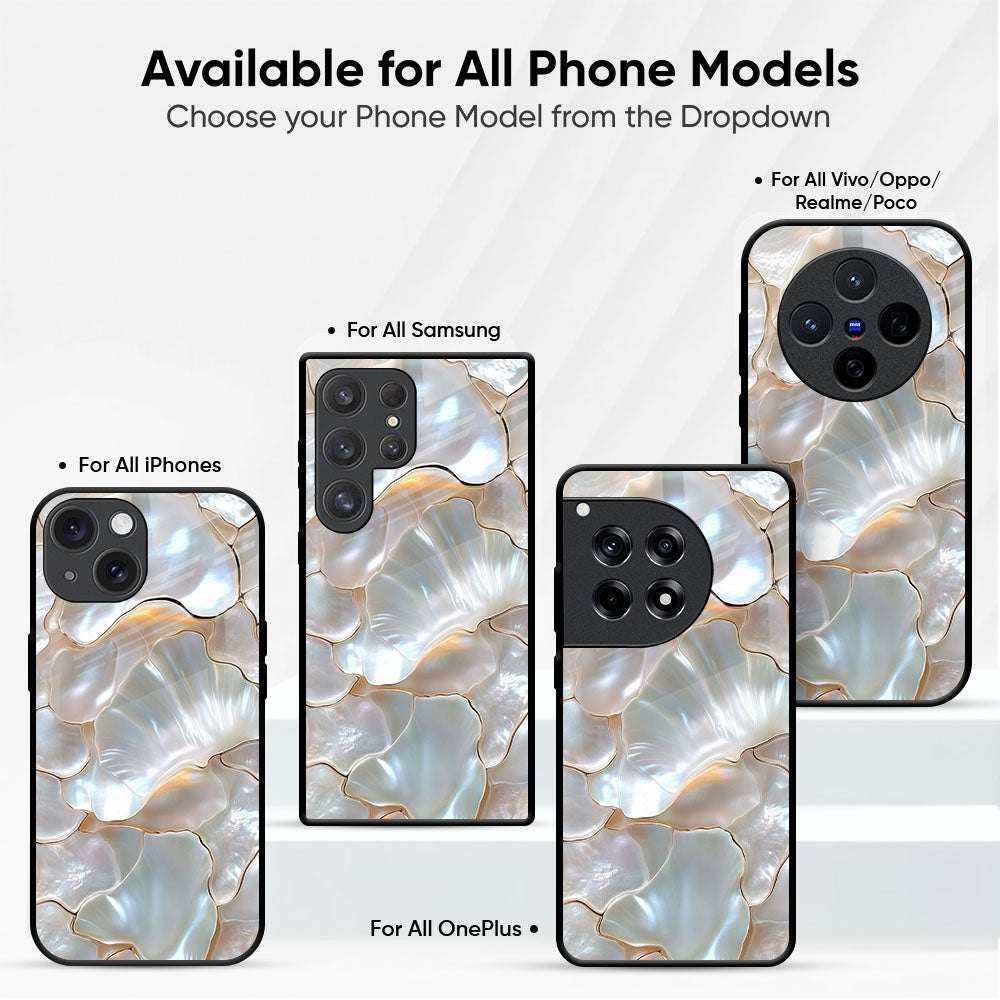 Pearl Shell Glass Case