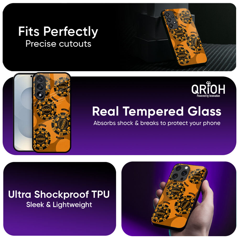 Casino Gold Glass Case - Glass Back Cover for Phone (View 3)