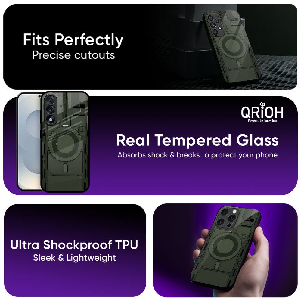 Hunter Mech Glass Case - Glass Back Cover for Phone (View 3)