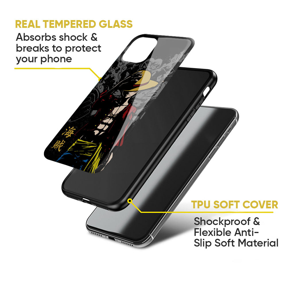 Dark Luffy Glass Case for Google Pixel 9
