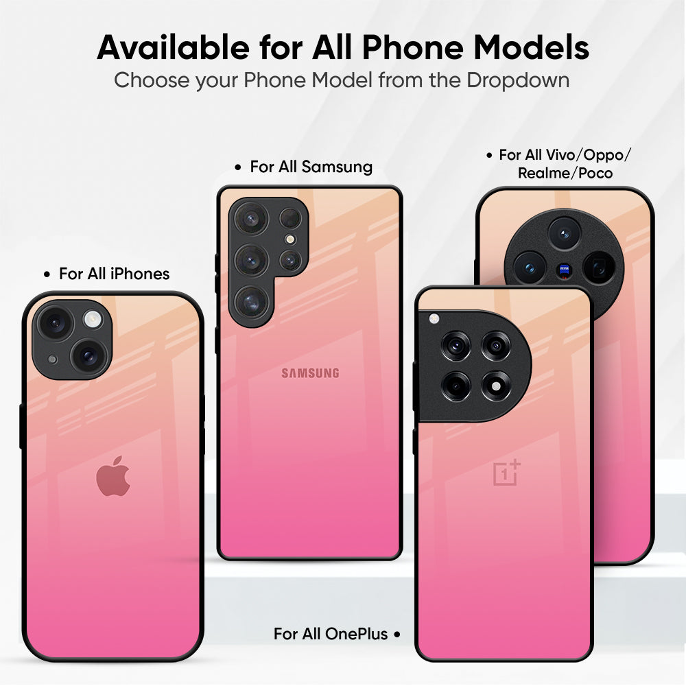 Pastel Pink Gradient Glass Case