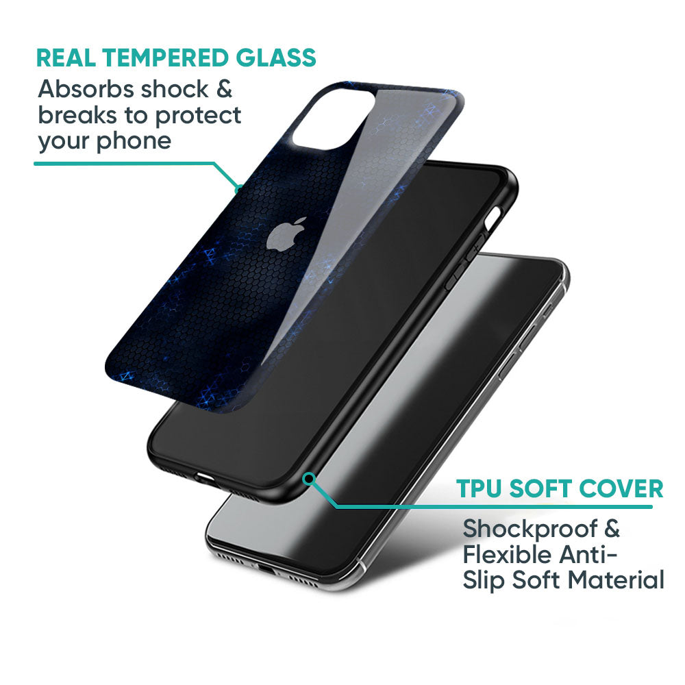 Blue Hues Glass Case for iPhone 16 Pro Max