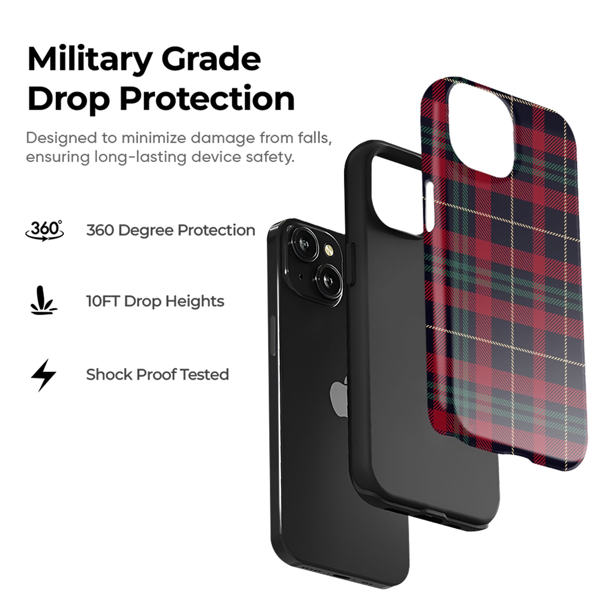 Plaid Latte Tough Case