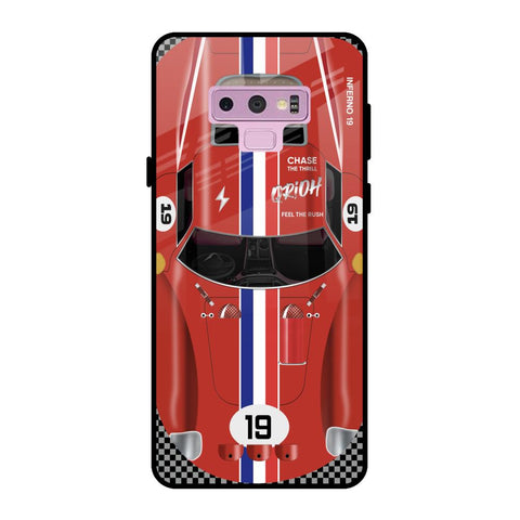 Racing Vintage Samsung Galaxy Note 9 Glass Back Cover Online