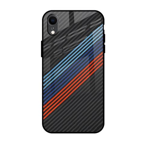 Carbon Inspired iPhone XR Glass Back Cover Online