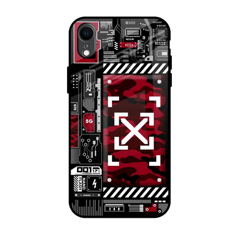 Technology Art iPhone XR Glass Back Cover Online