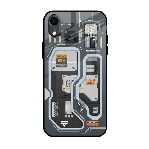 Retro Futuristic iPhone XR Glass Back Cover Online