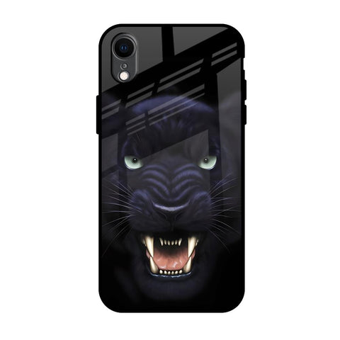 Angry Black Leopard iPhone XR Glass Back Cover Online