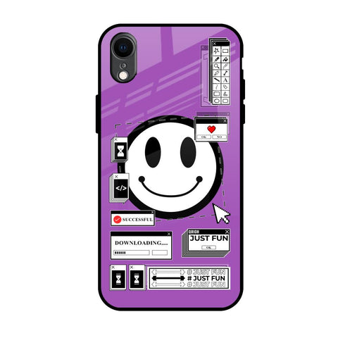 Code with Smile iPhone XR Glass Back Cover Online