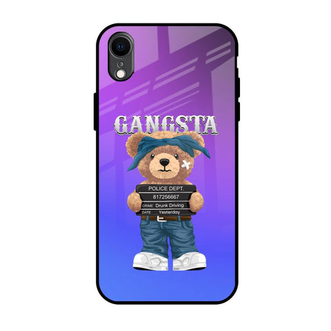 Gangsta Bear iPhone XR Glass Back Cover Online