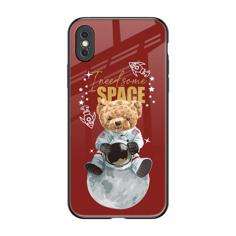 Astronaut Bear iPhone XS Glass Back Cover Online
