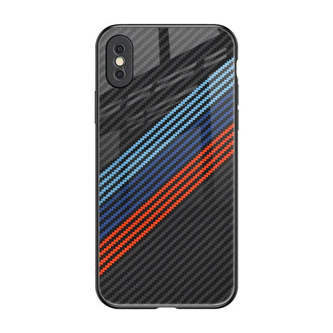 Carbon Inspired iPhone XS Max Glass Back Cover Online