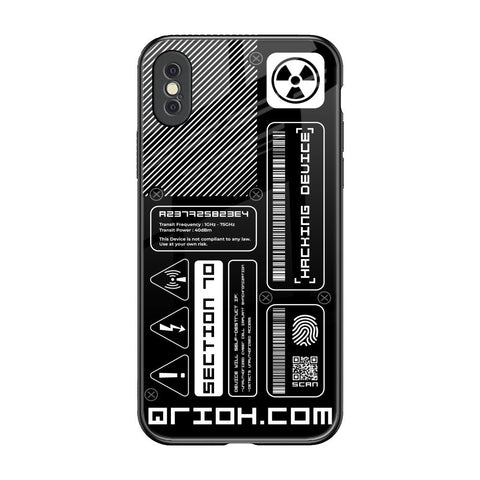 Futuristic Art iPhone XS Max Glass Back Cover Online