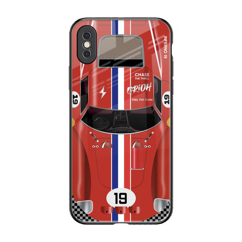 Racing Vintage iPhone XS Max Glass Back Cover Online