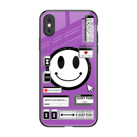 Code with Smile iPhone XS Max Glass Back Cover Online