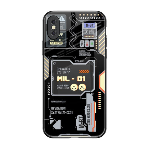 Exposed Parts iPhone XS Max Glass Back Cover Online
