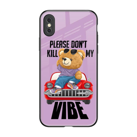 Don't Kill My Vibe iPhone XS Max Glass Back Cover Online