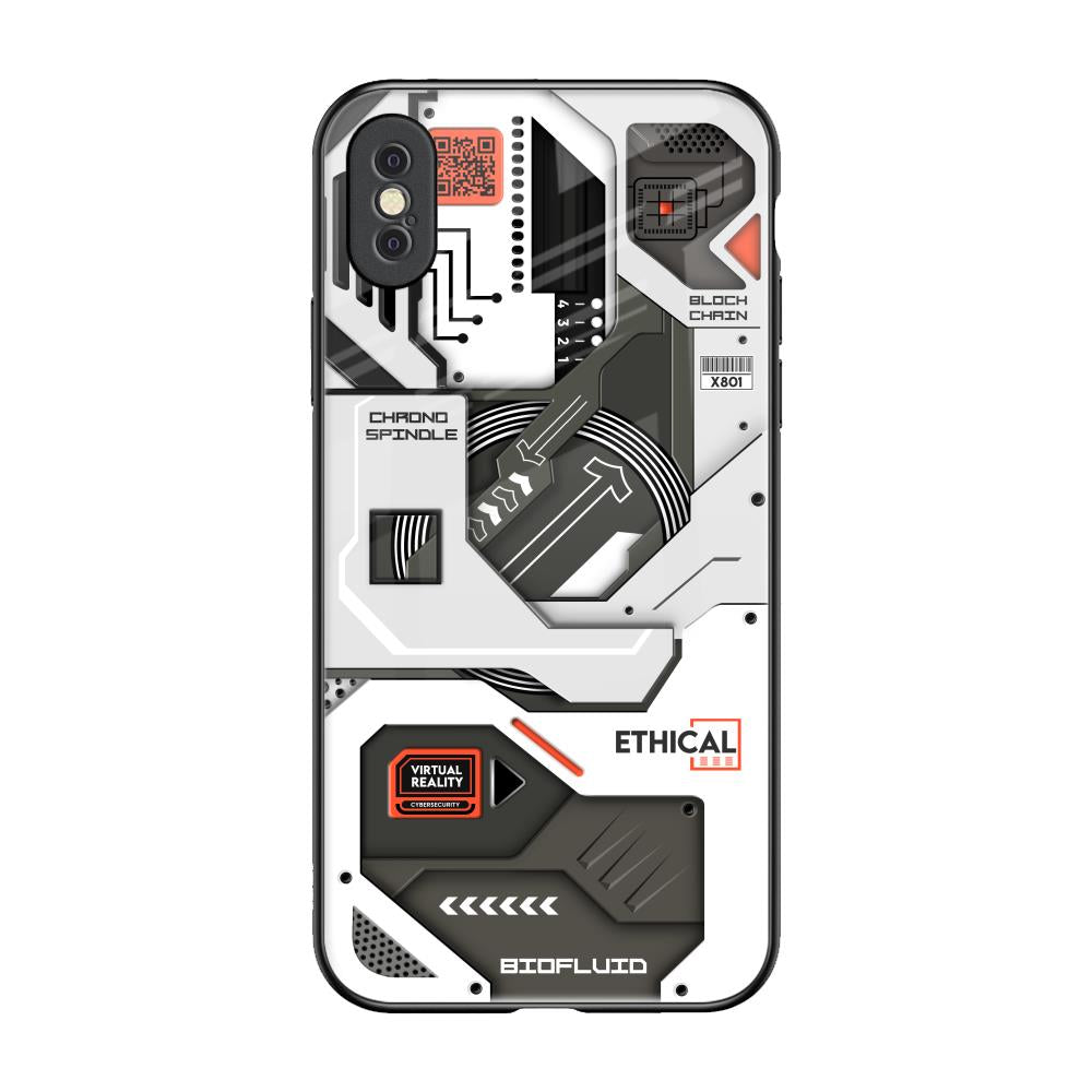 Explore Circuit iPhone XS Max Glass Back Cover Online