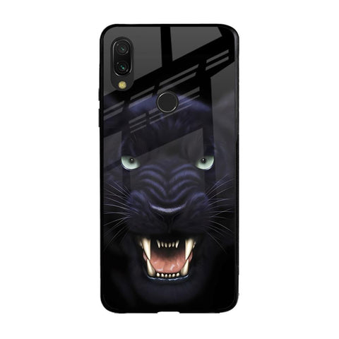 Angry Black Leopard Xiaomi Redmi Note 7 Glass Back Cover Online