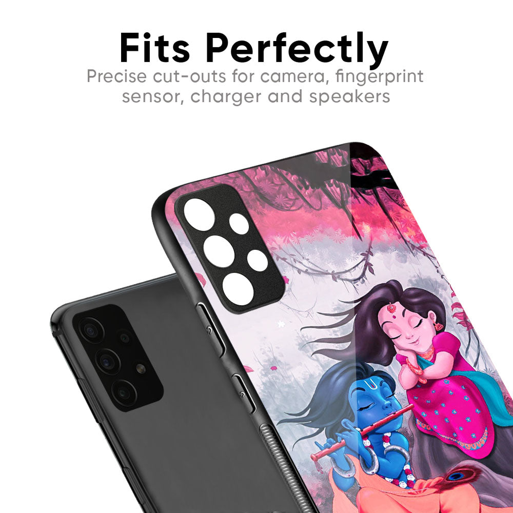 Radha Krishna Art Glass Case for Samsung Galaxy M56 5G