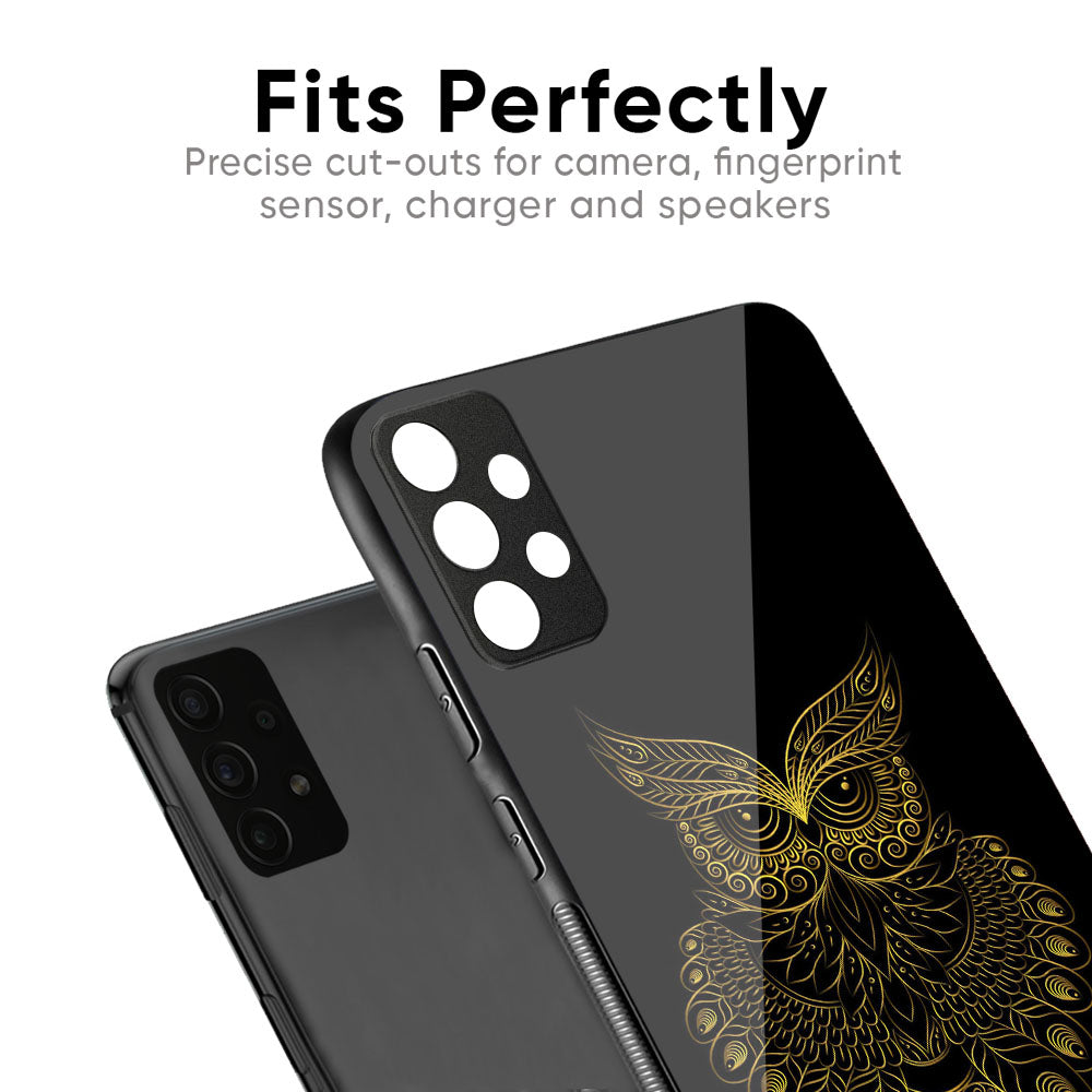 Golden Owl Glass Case for Oppo Reno14 5G