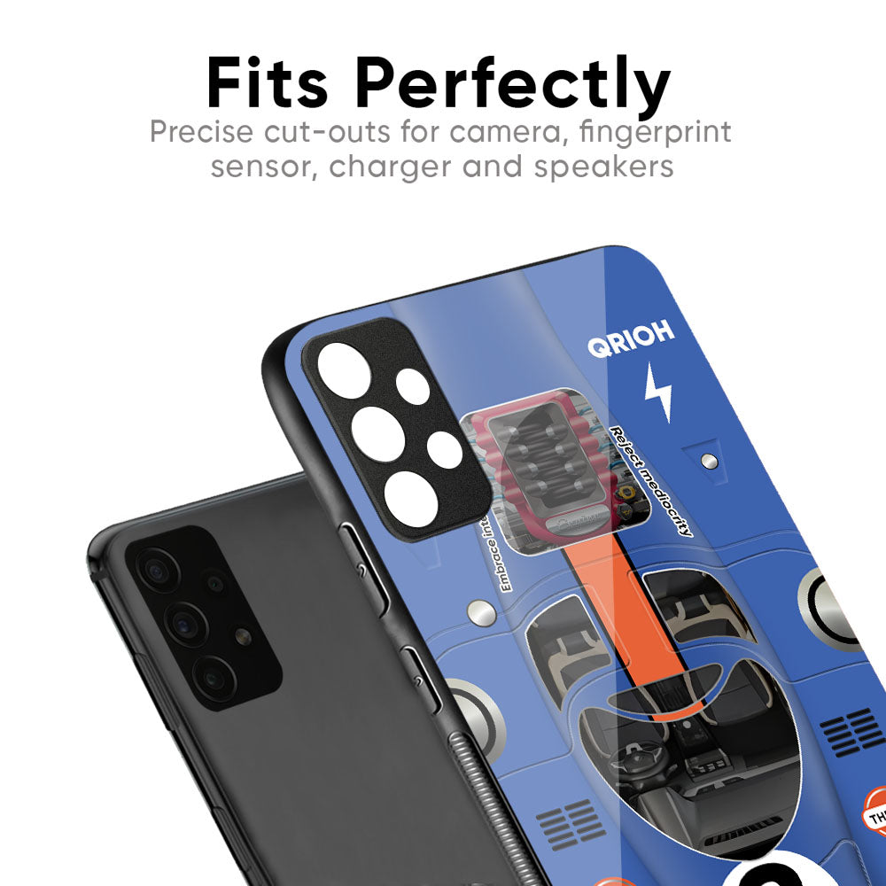 Car Adiction Glass Case for Samsung Galaxy M56 5G