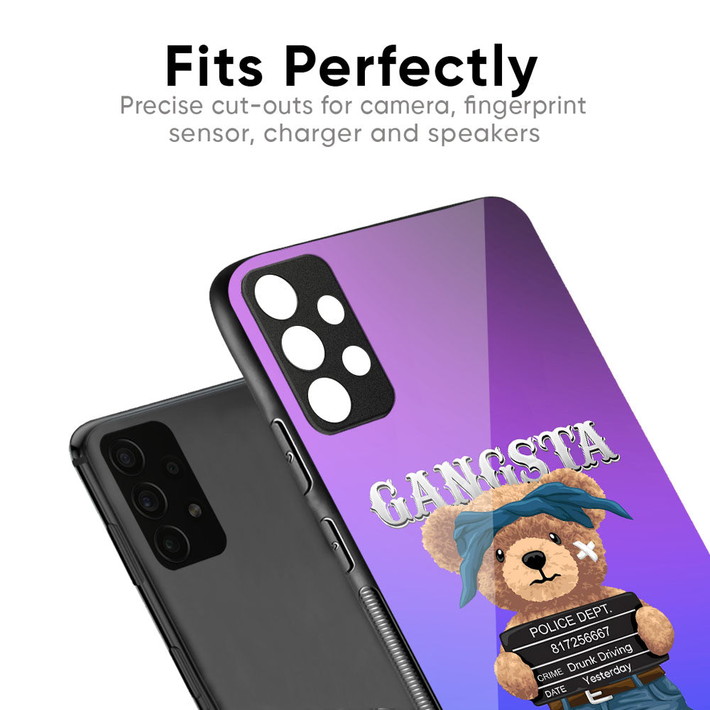 Gangsta Bear Glass Case for Samsung Galaxy M56 5G
