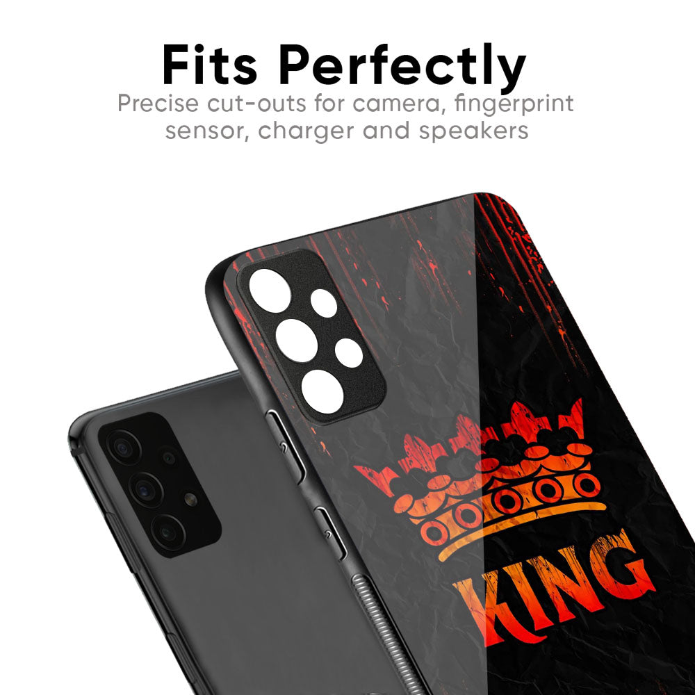 Royal King Glass Case for Samsung Galaxy M56 5G