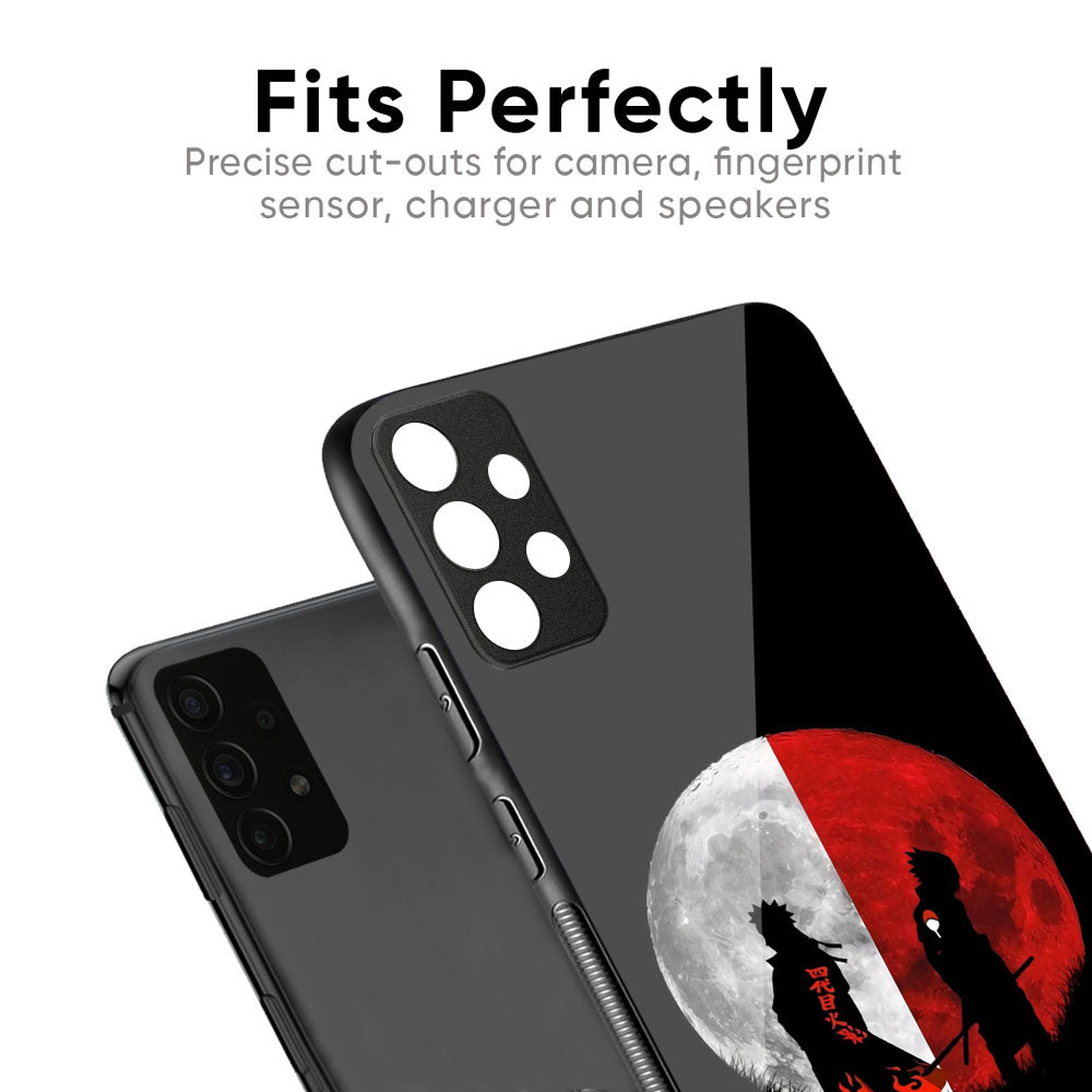 Anime Red Moon Glass Case for Samsung Galaxy S26 Ultra 5G