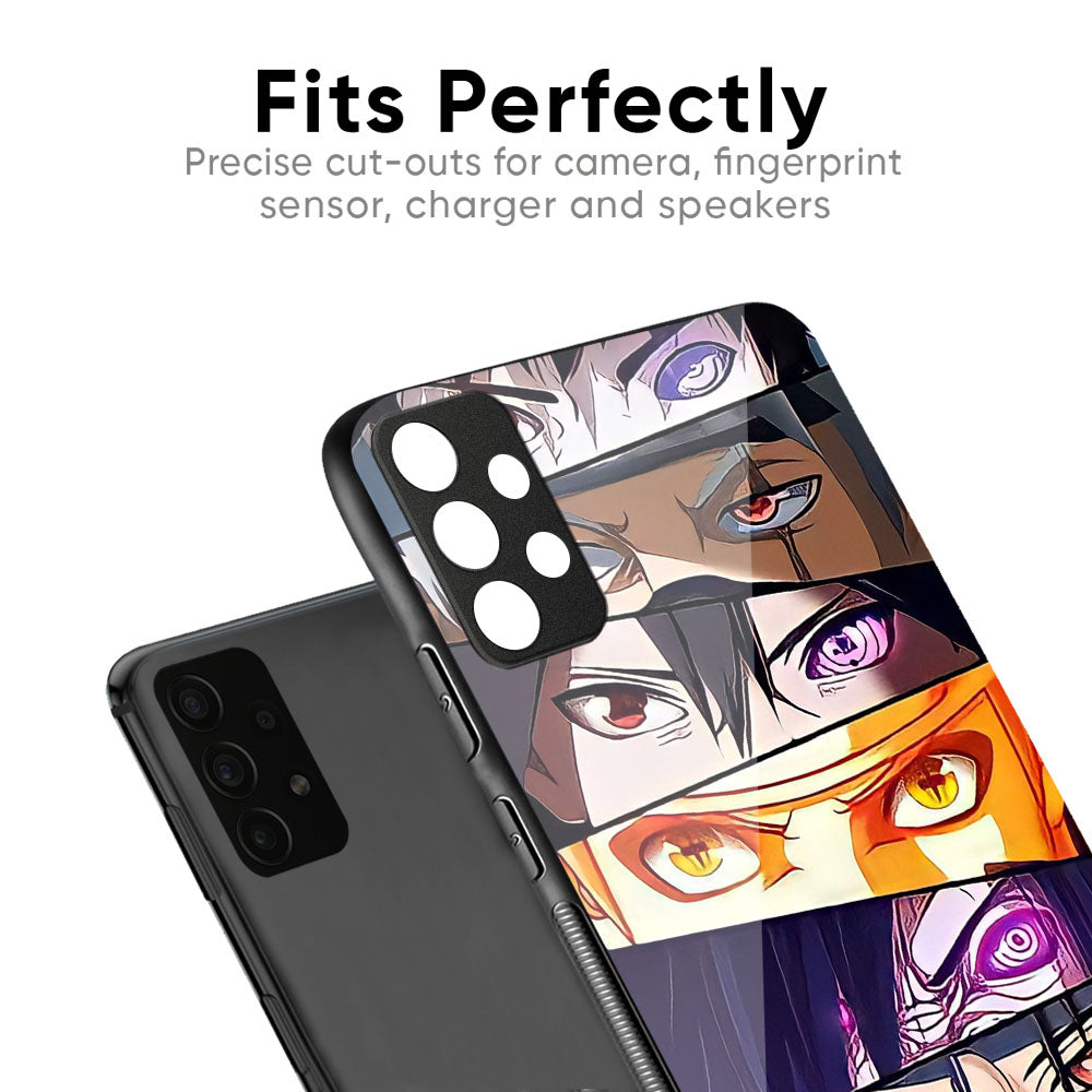 Anime Eyes Glass Case for Samsung Galaxy M56 5G