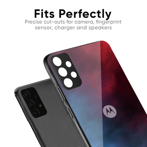Smokey Watercolor Glass Case for Motorola G75 5G