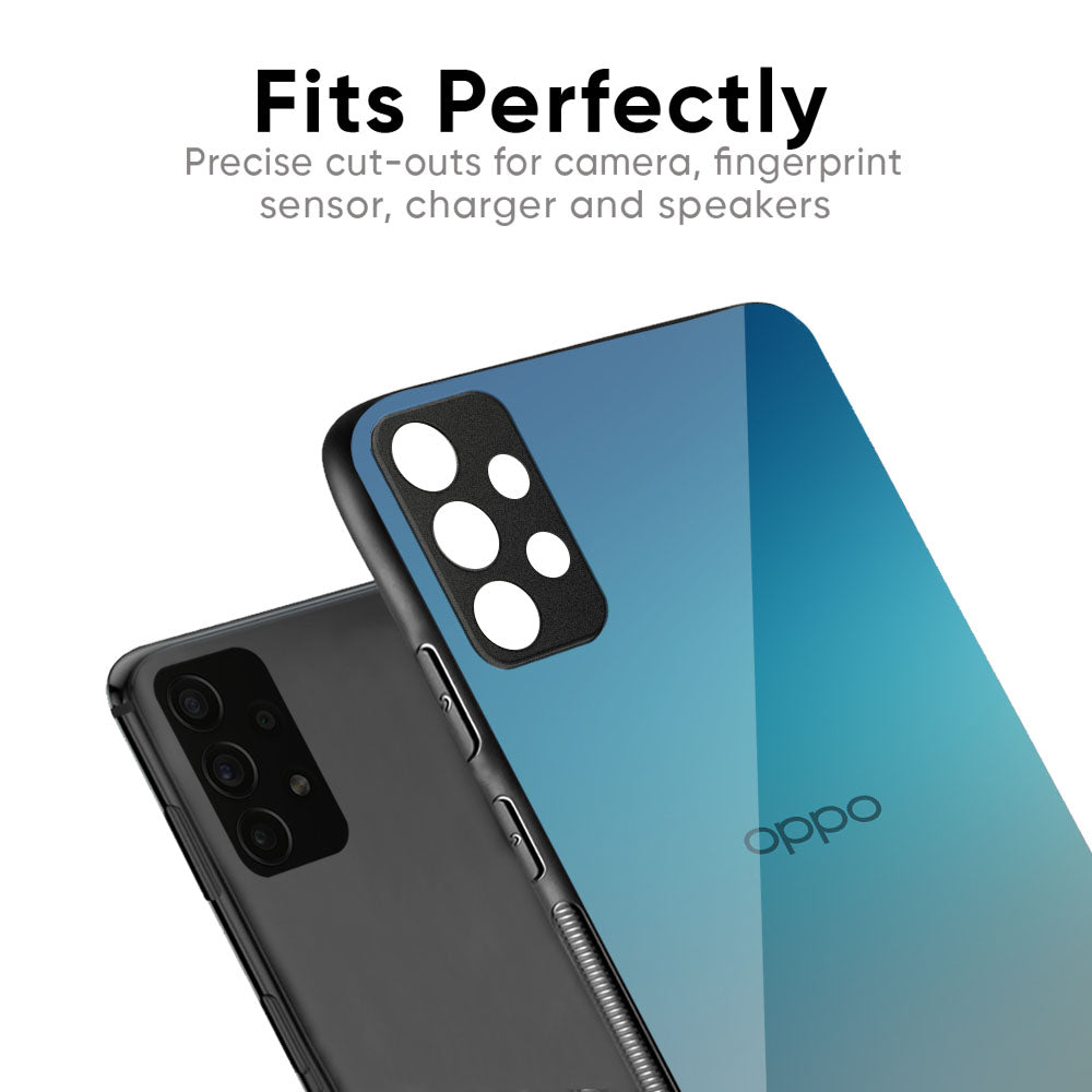 Sea Theme Gradient Glass Case for Oppo K13 Turbo Pro 5G