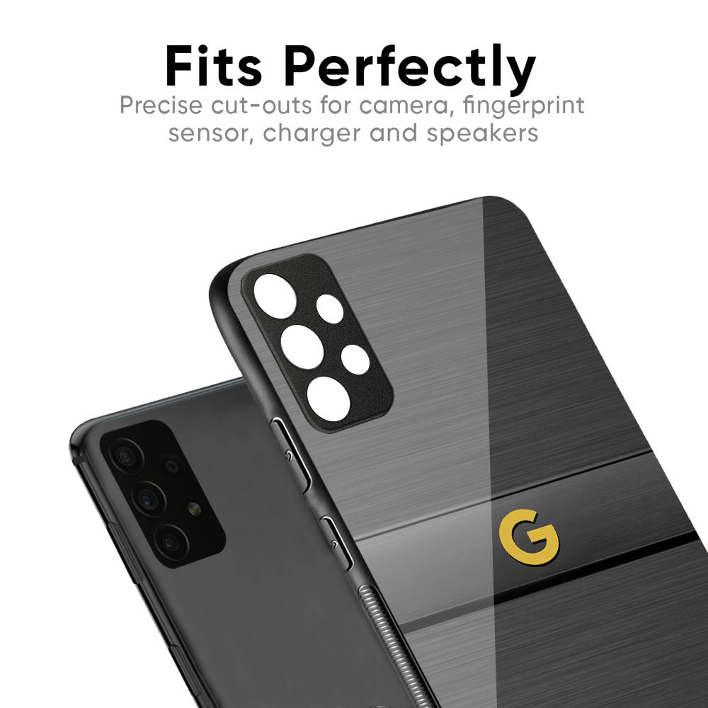 Grey Metallic Glass Case For Google Pixel 9A
