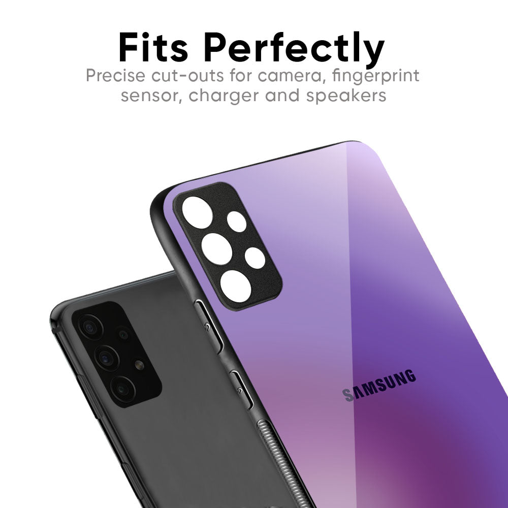 Ultraviolet Gradient Glass Case for Samsung Galaxy M56 5G