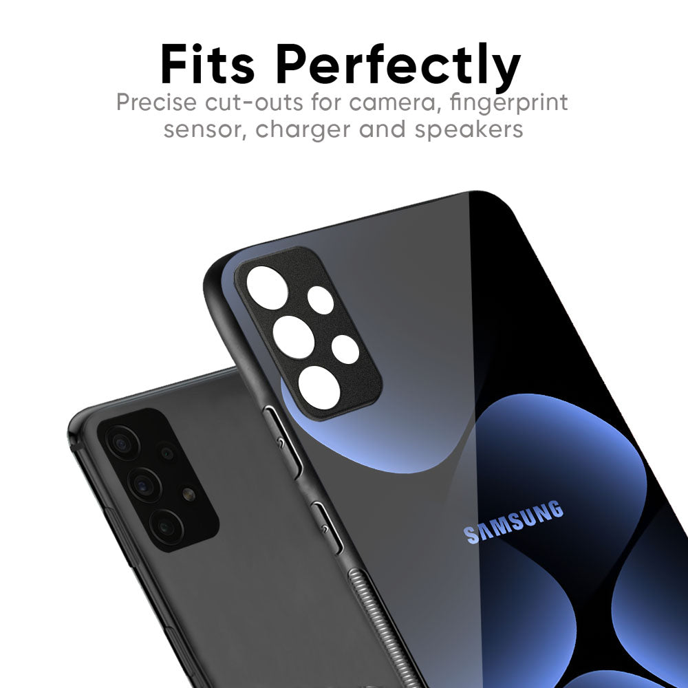 Five Blue Spots Glass Case for Samsung Galaxy M56 5G