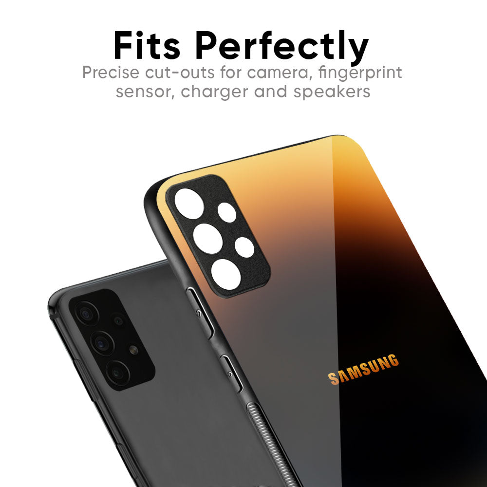 Grainy Yellow Glass Case for Samsung Galaxy A57 5G