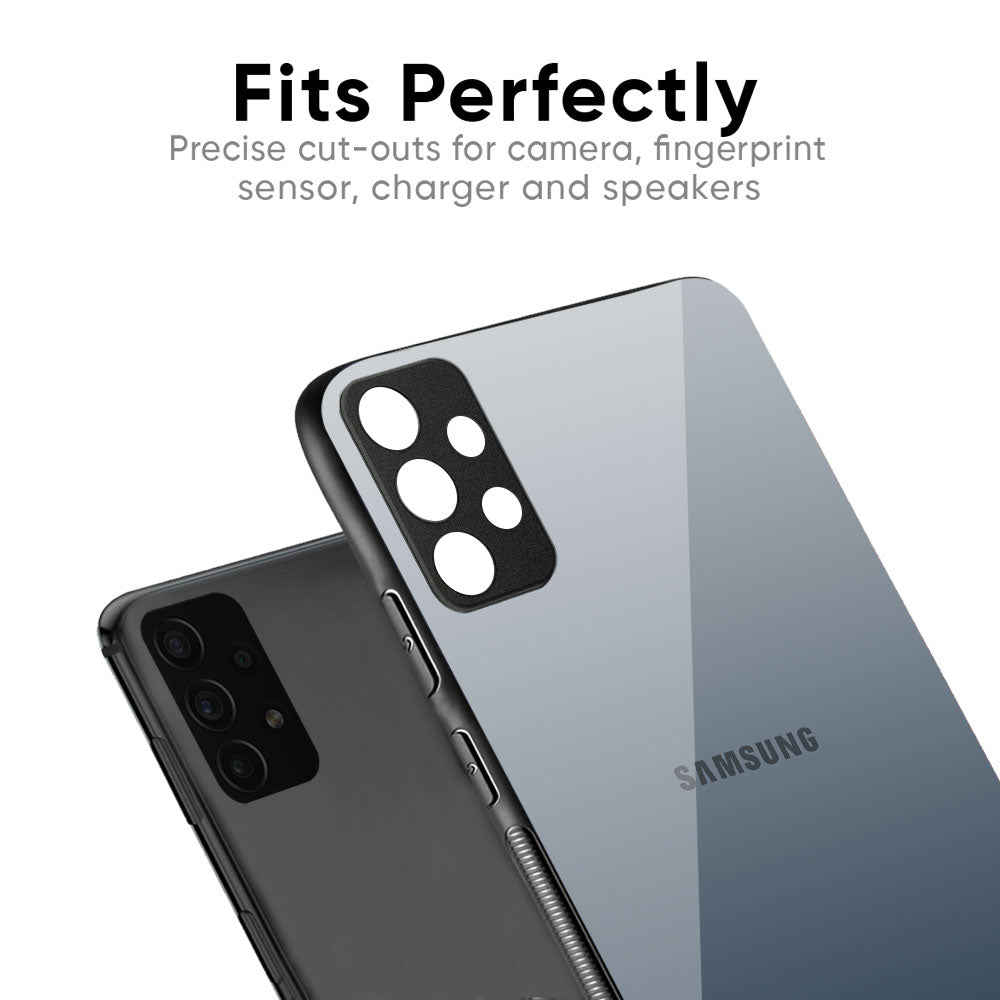 Smokey Grey Color Glass Case For Samsung Galaxy M56 5G