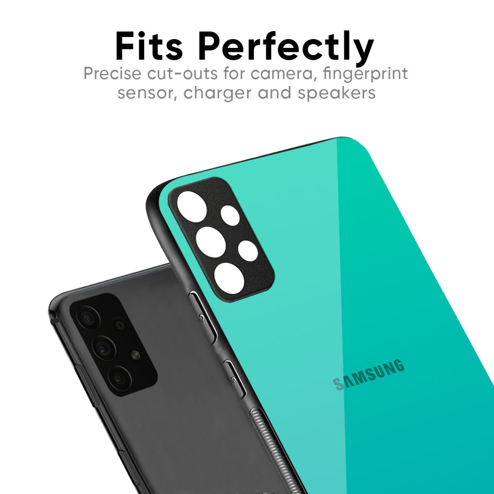 Cuba Blue Glass Case For Samsung Galaxy M56 5G