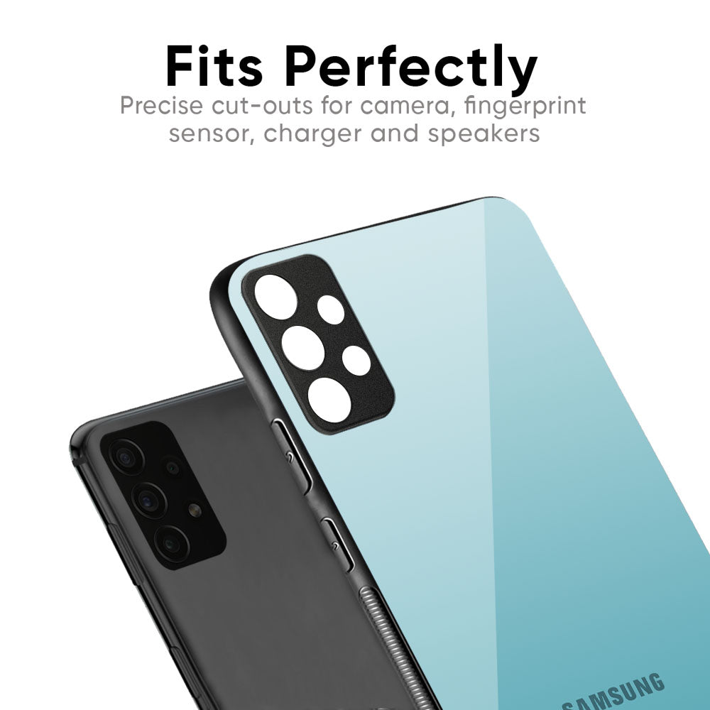 Arctic Blue Glass Case For Samsung Galaxy M56 5G