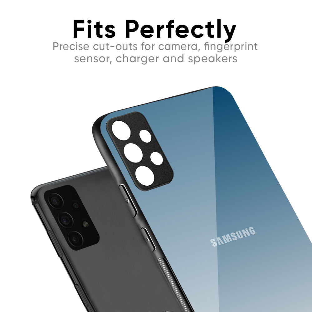 Deep Sea Space Glass Case for Samsung Galaxy M56 5G