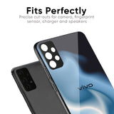 Blue Waves Glass Case for Vivo V40e 5G