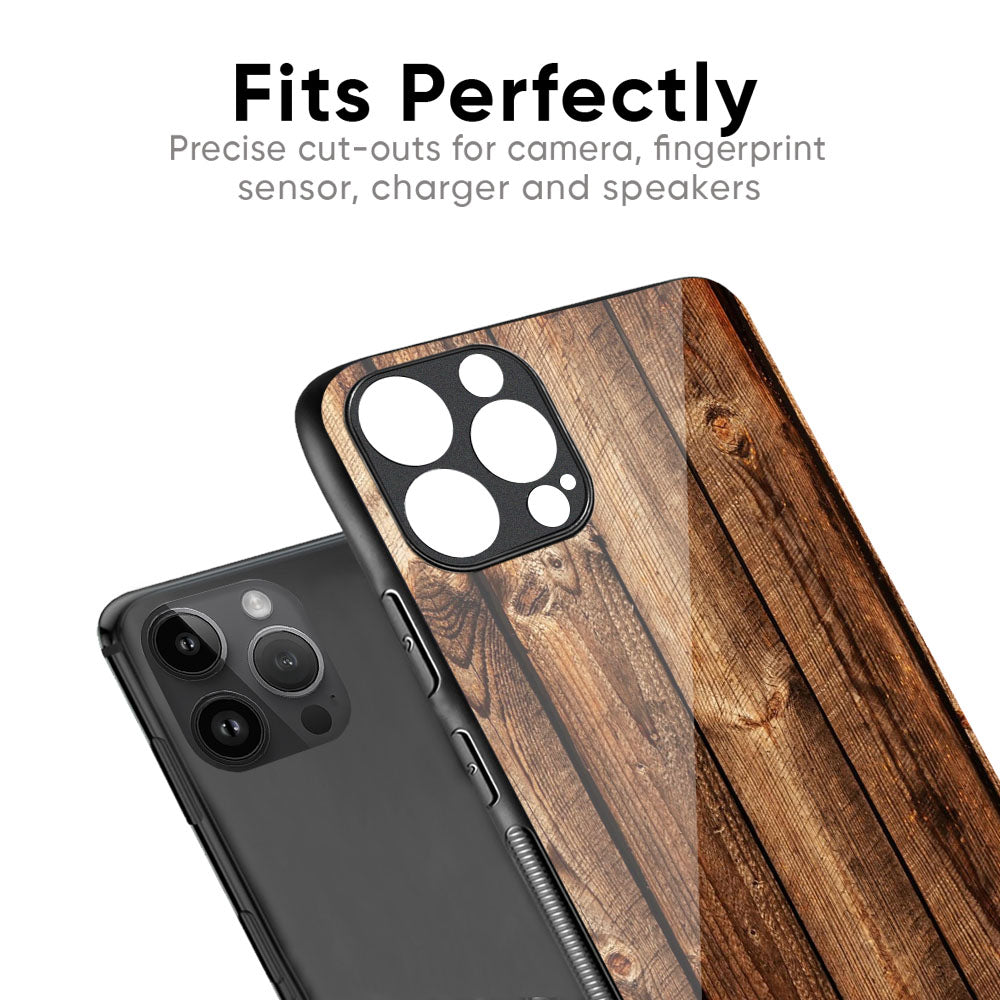 Timber Printed Glass Case for iPhone 17