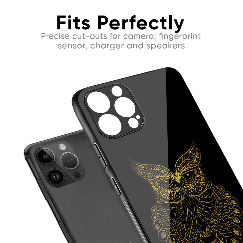 Golden Owl Glass Case for iPhone 17