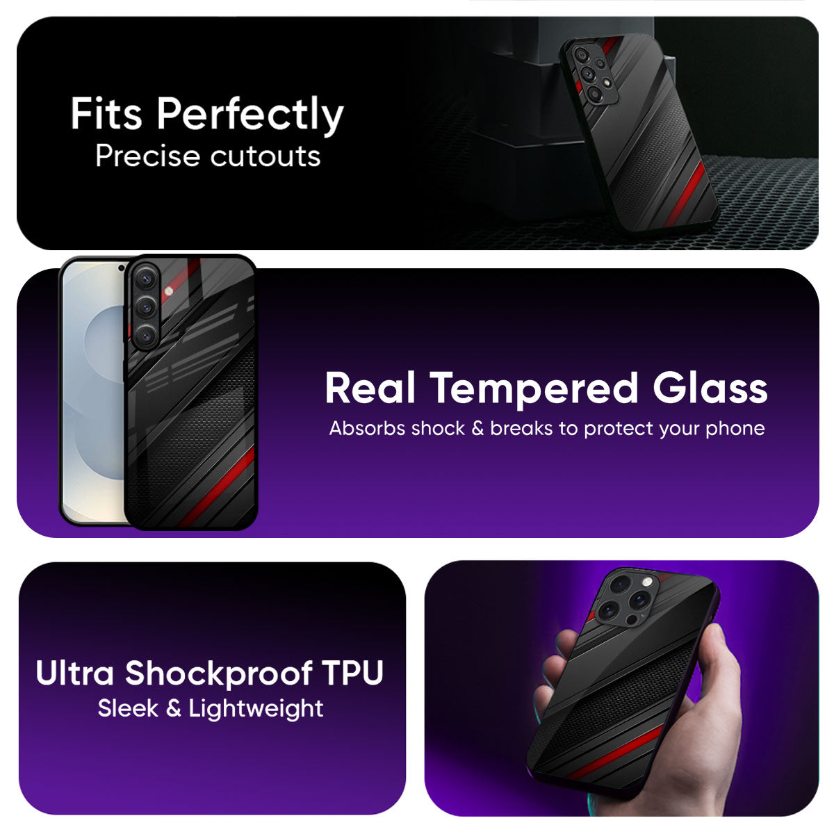 Modern Abstract Glass Case