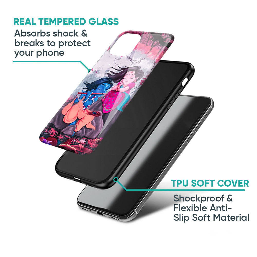 Radha Krishna Art Glass Case for Samsung Galaxy A57 5G
