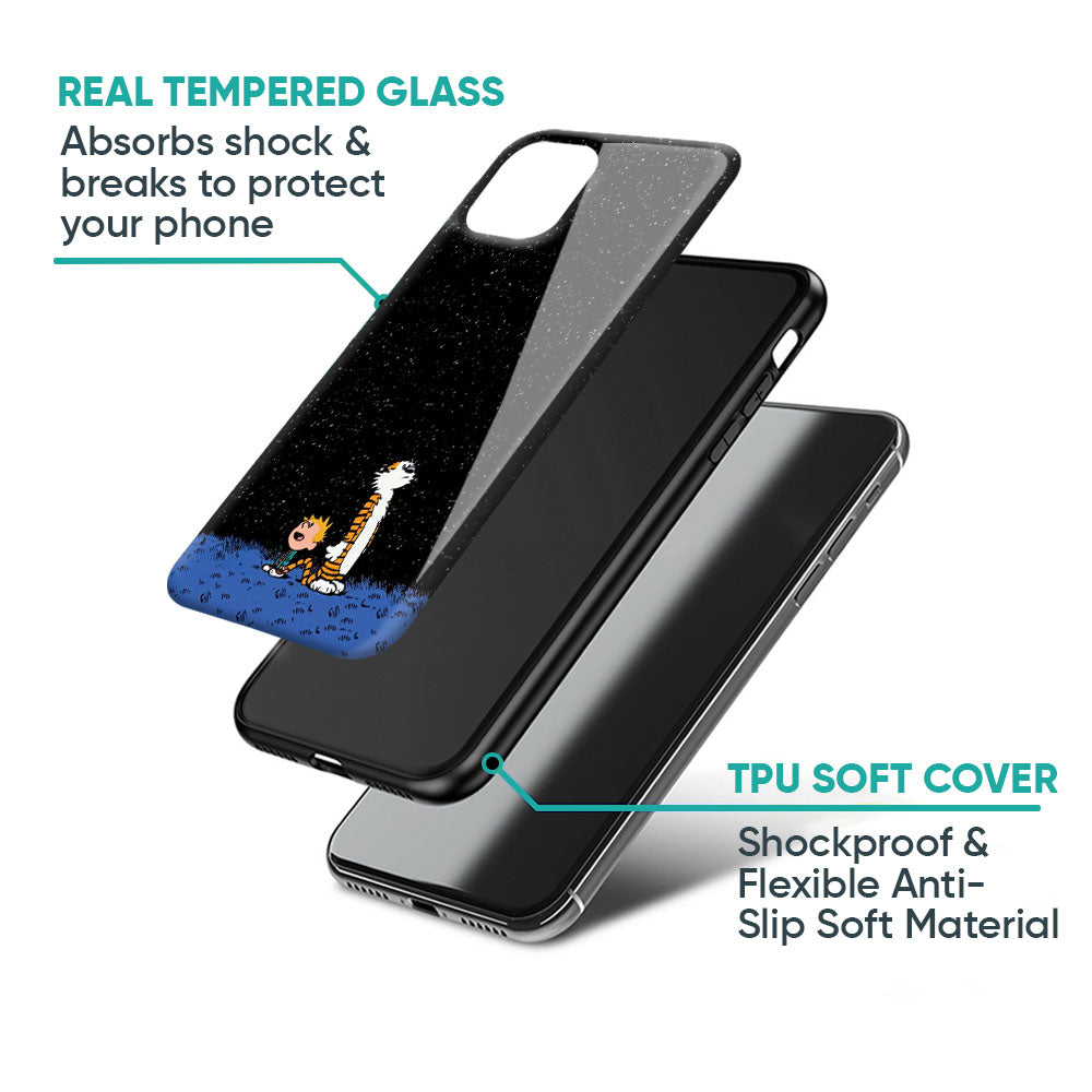 Night Sky Star Glass Case for Oppo K13 Turbo Pro 5G