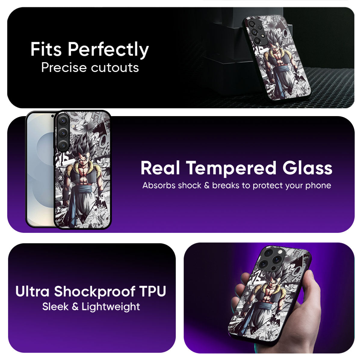 Dragon Anime Art Glass Case