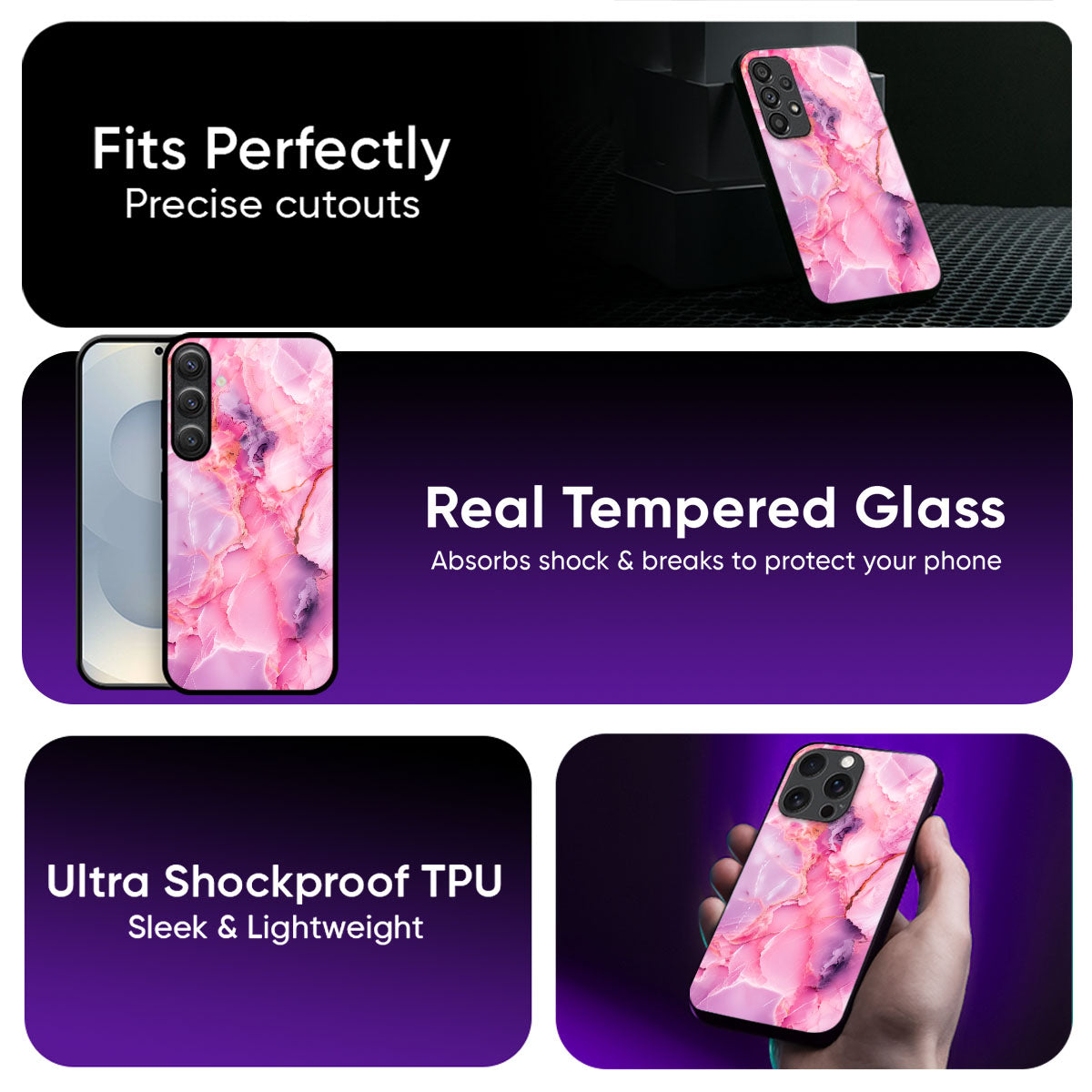 Stone Spiral Glass Case
