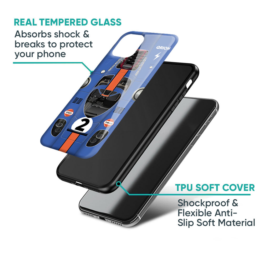 Car Adiction Glass Case for Samsung Galaxy M56 5G